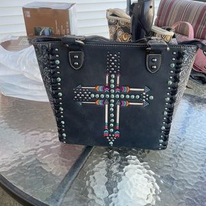 Womens Western Leather Concealed Carry Purse